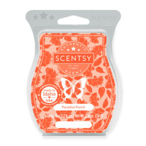 Scentsy Paradise Punch Wax Melt Bar 2.6oz Tropical Fruit Scent NEW Sealed